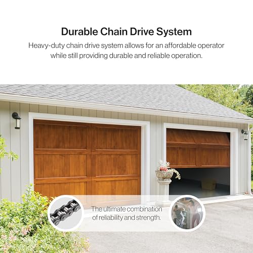 Genie Chain Drive 750 3/4 HPc Garage Door Opener w/Battery Backup - Heavy Duty - Operate your garage door when the primary power is out