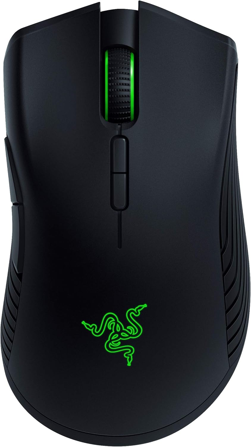 Razer Mamba Wireless Gaming Mouse: 16,000 DPI Optical Sensor - Chroma RGB Lighting - 7 Programmable Buttons - Mechanical Switches