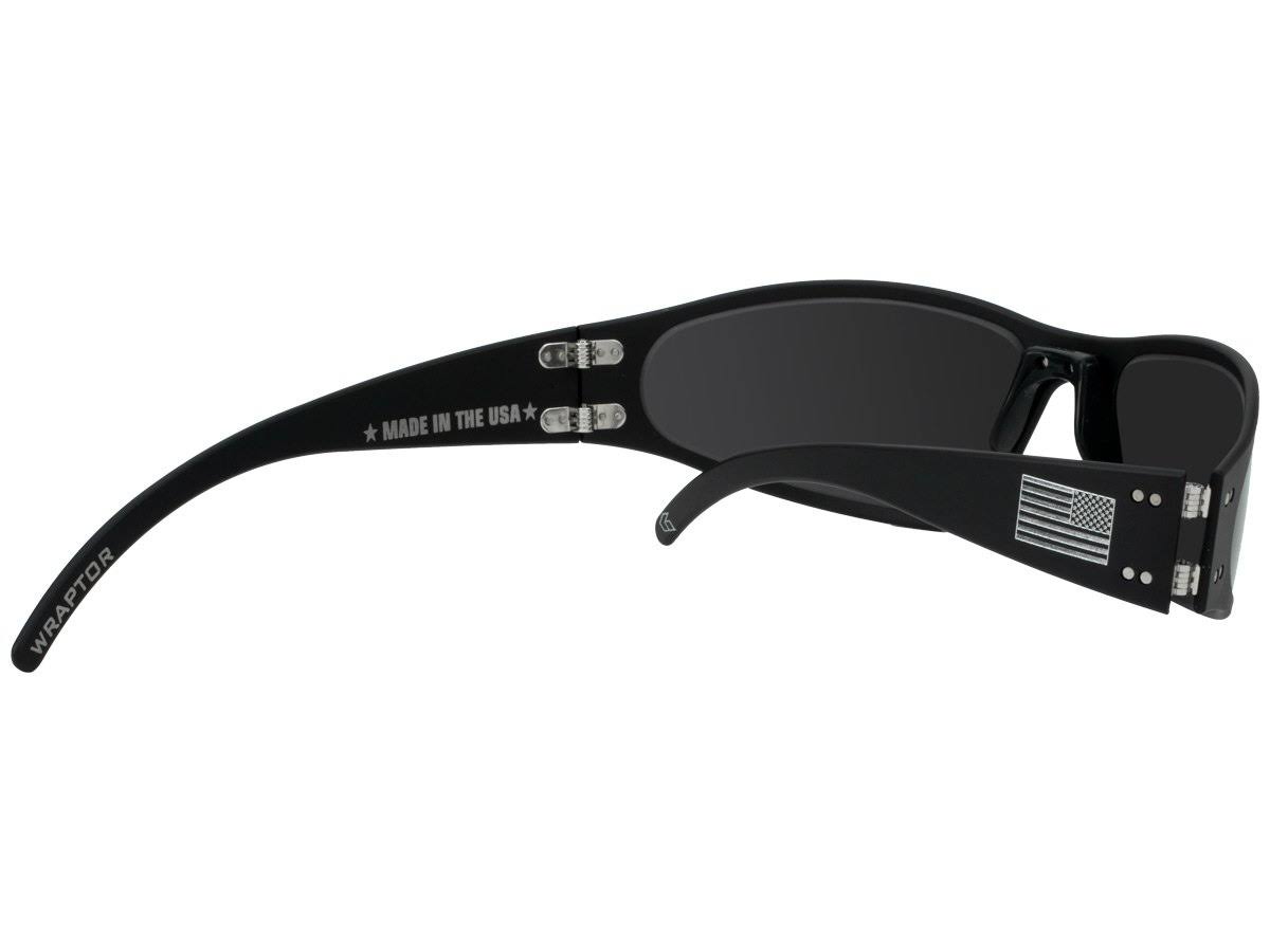 Gatorz Wraptor Patriot Blue Line American Flag Smoked Polarized Sunglasses