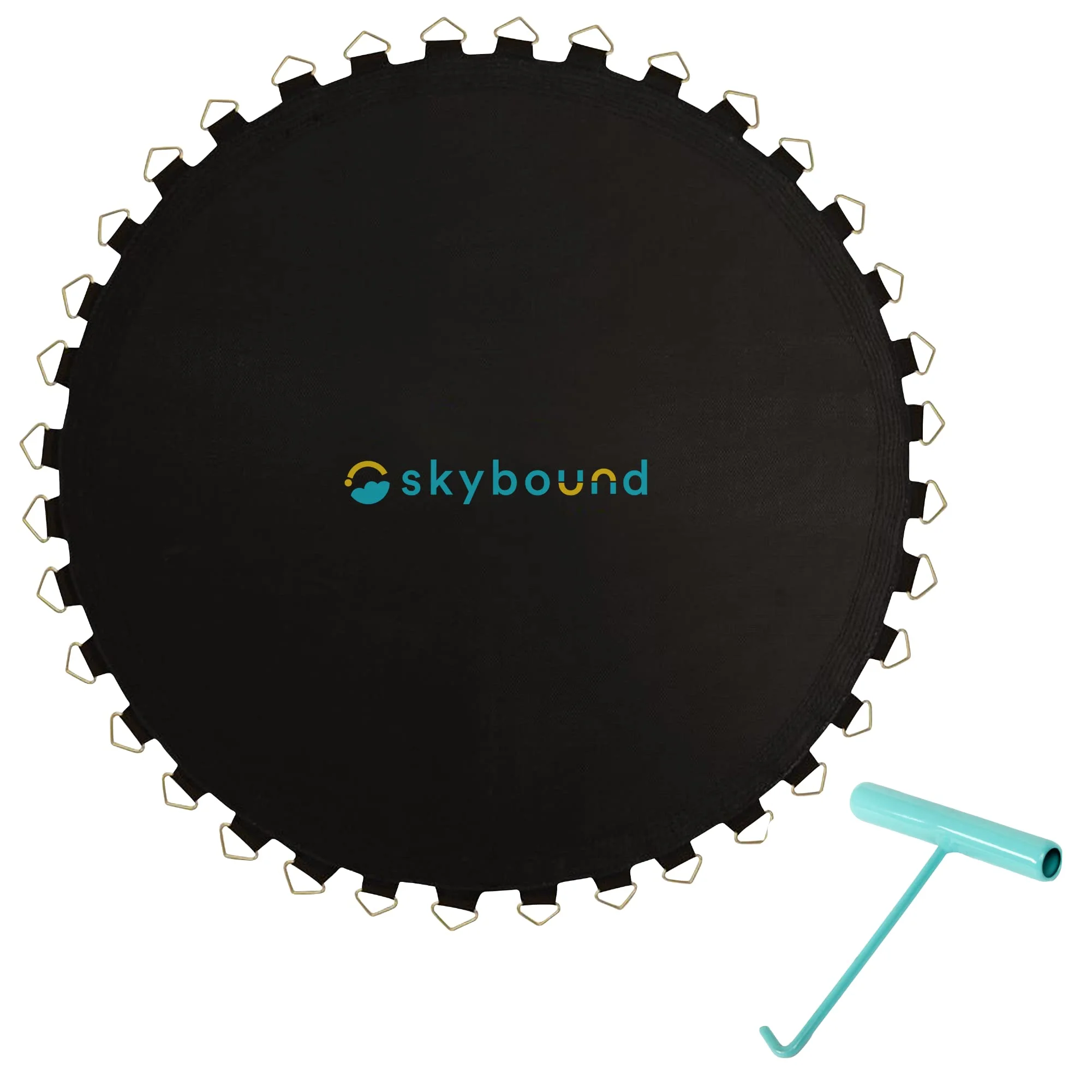 SkyBound Trampoline Replacement Mat 215"Wide with 72 V-Rings for 14ft Trampoline fits 5.5" Springs