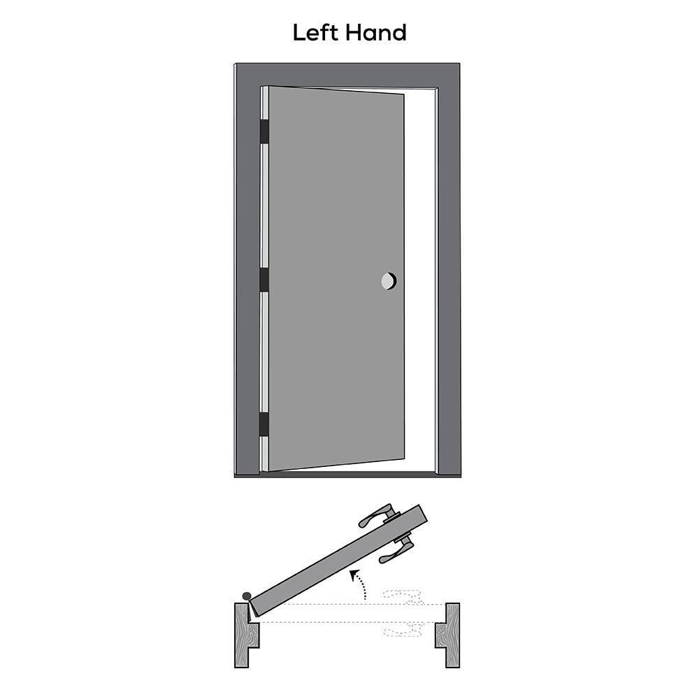 National Door Company Z019955L Unfinished Pine Wood 15 Lite True Divided Clear Glass, Left Hand Prehung Interior DOOR, 32x22 x 8