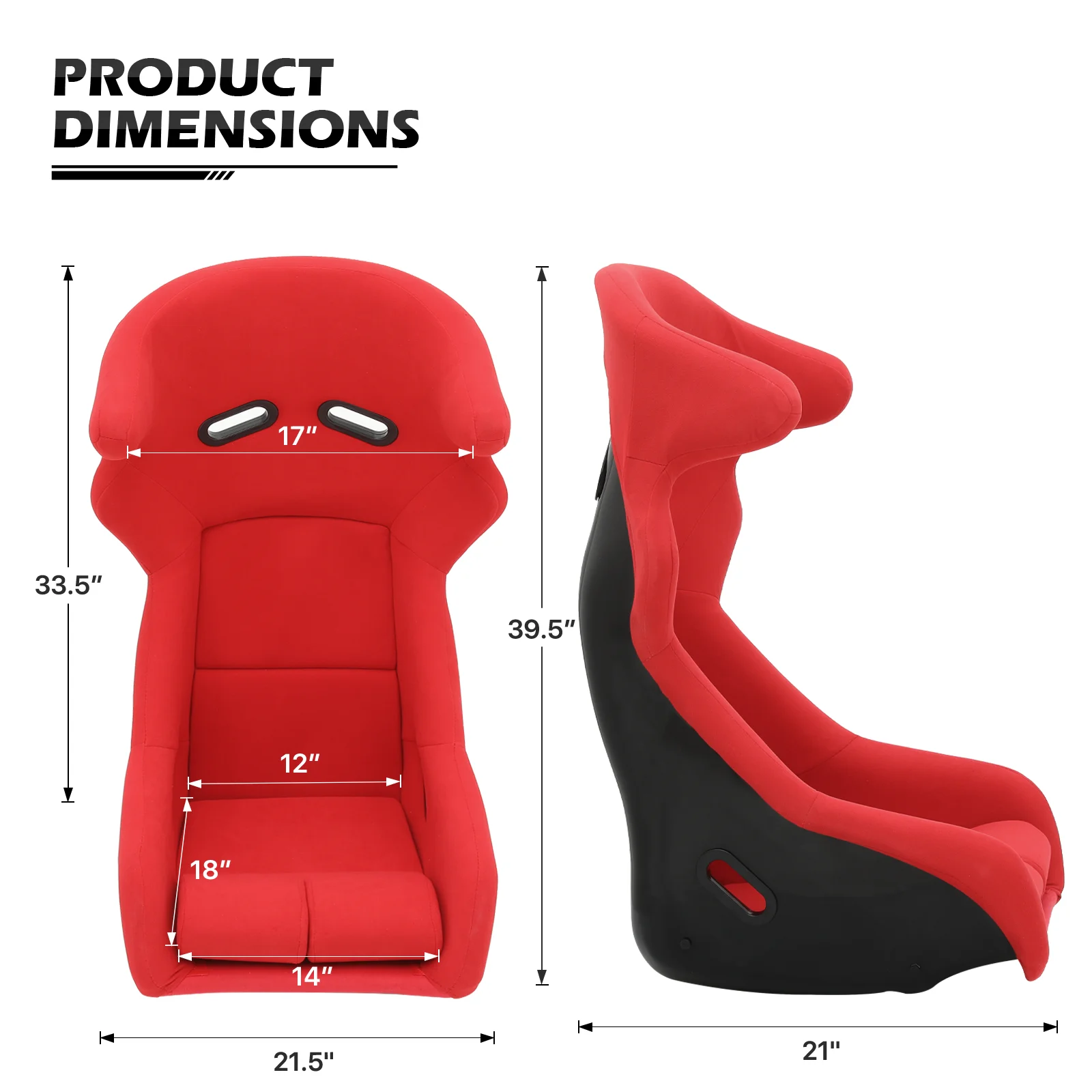 MoNiBloom Racing Steering Wheel Stand with Racing Seat, Driving Simulator Seat with Adjustable Slide, Simulator Cockpit Fit for Logitech G25, G27