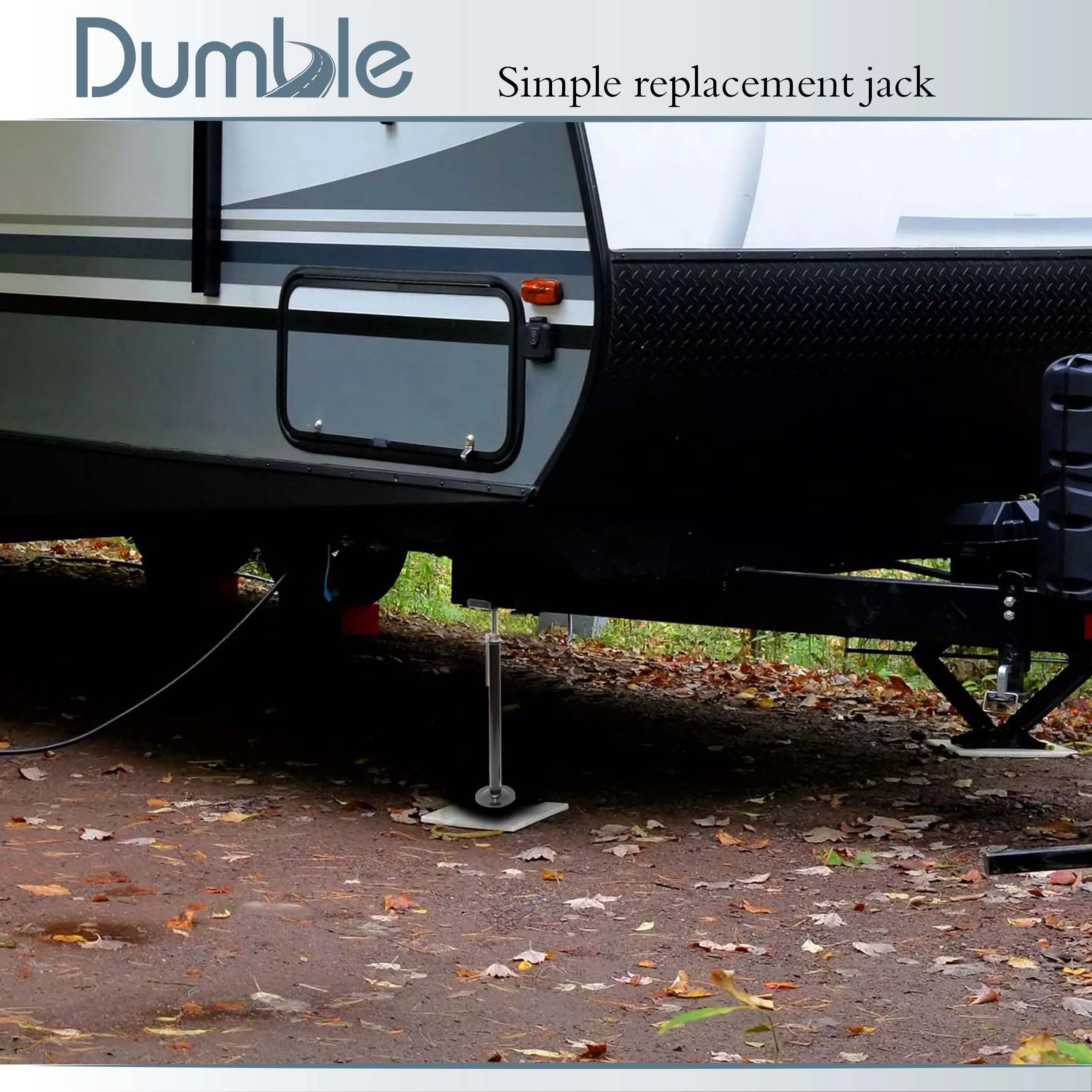 Dumble Camper Stabilizer Jacks for Trailer 6pk - 21-37in RV Slide Out Supports - Radiant Selections