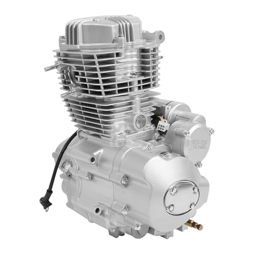 200CC/250CC ATV Engine, 14HP 4 Stroke Single Cylinder Motor with 5-Speed Transmission Manual Gear Shift Adjustable Speed Kick-Starter