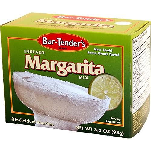 Bar-Tender&s Margarita Instant Cocktail Mix - Case of 12 Boxes - 96 Pouches