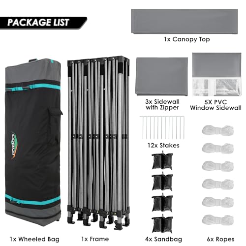 COBIZI 13x26 Pop Up Tent 13x26 Canopy with Sidewalls Heavy Duty Canopy Party Tent for Parties
