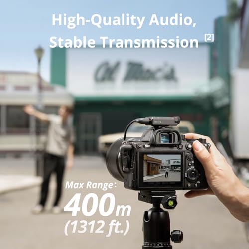 DJI Mic Mini (2 TX + 1 RX + Charging Case), Wireless Microphone for iPhone/Camera/Android, Ultralight, Detail-Rich Audio, 48h Use, Noise Cancelling