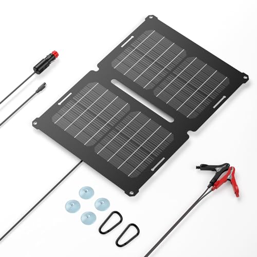 100W Portable Solar Panel, GRECELL 18V Foldable Solar Charger for Power Station Generator