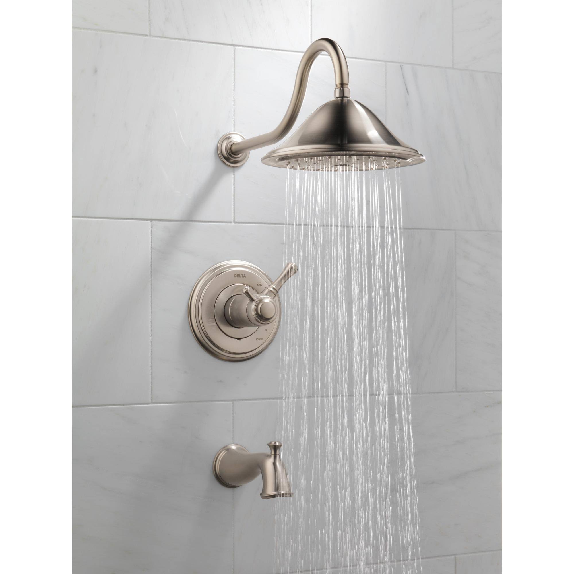 Delta T17T497-PN Cassidy MultiChoice 17T Series Tub and Shower Trim - Polished Nickel