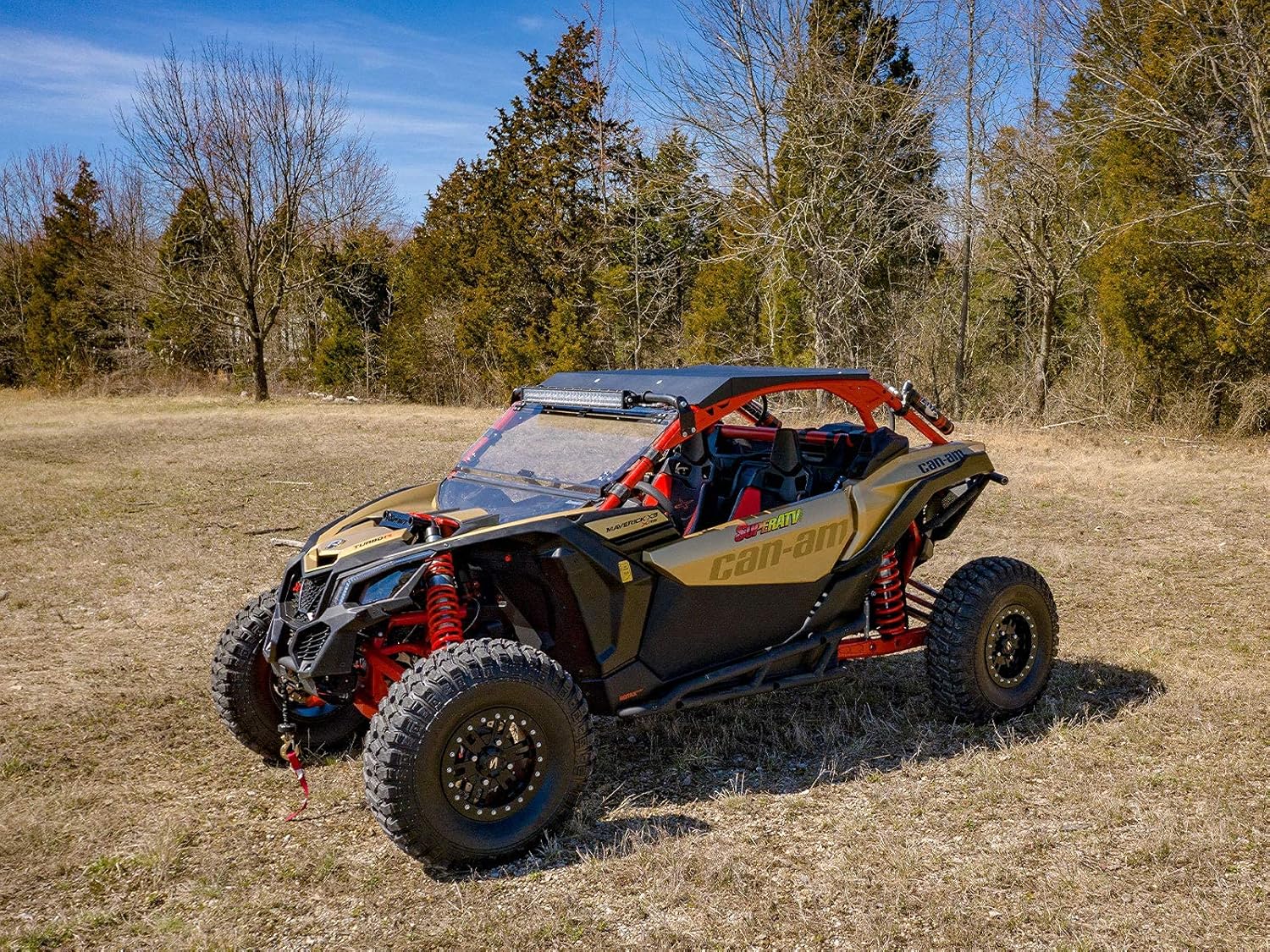 SuperATV Aluminum Roof for Can Am Maverick X3 (See Fitment) | Can Am Roof Great for Year-Round Use | 1/8 5052 Aluminum Alloy | X3 Roof Protects