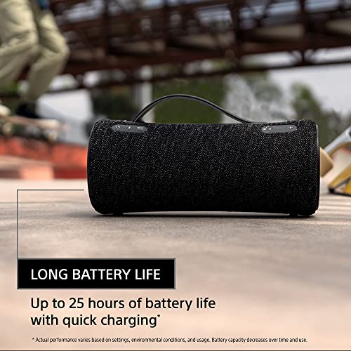 Sony SRS-XG300 X-Series Wireless Portable-Bluetooth Party-Speaker IP67 Waterproof and Dustproof with 25 Hour-Battery and Retractable Handle