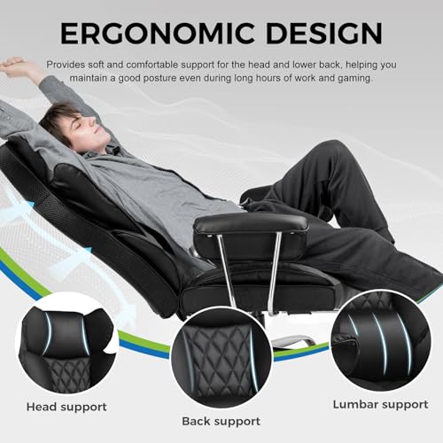 GTRACING Gaming Chair,Office Chair with Pocket Spring Lumbar Support