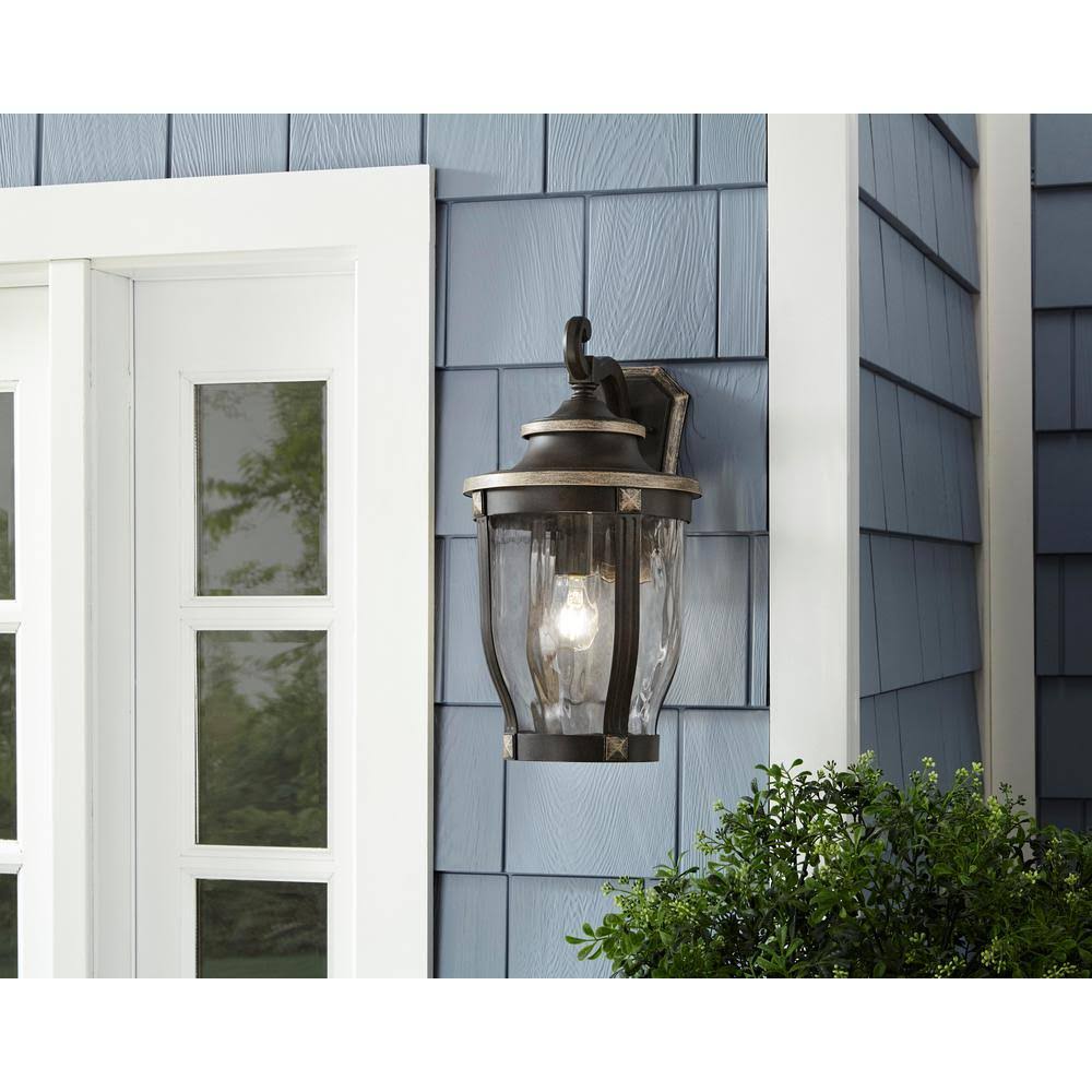 Home Decorators Collection Mccarthy 1-Light Bronze Outdoor Wall Mount