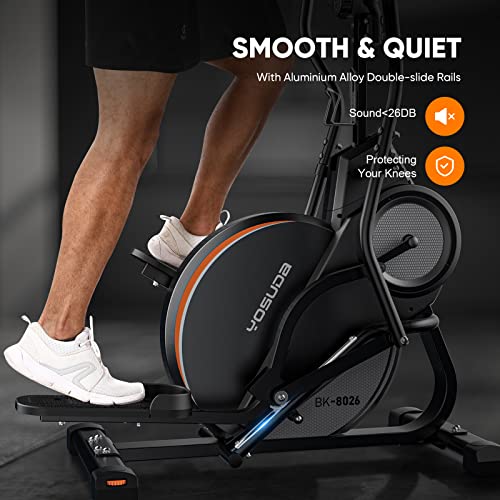 YOSUDA Pro Cardio Climber Stepping Elliptical Machine, 3-in-1 Elliptical Machine Stair Stepper Trainer