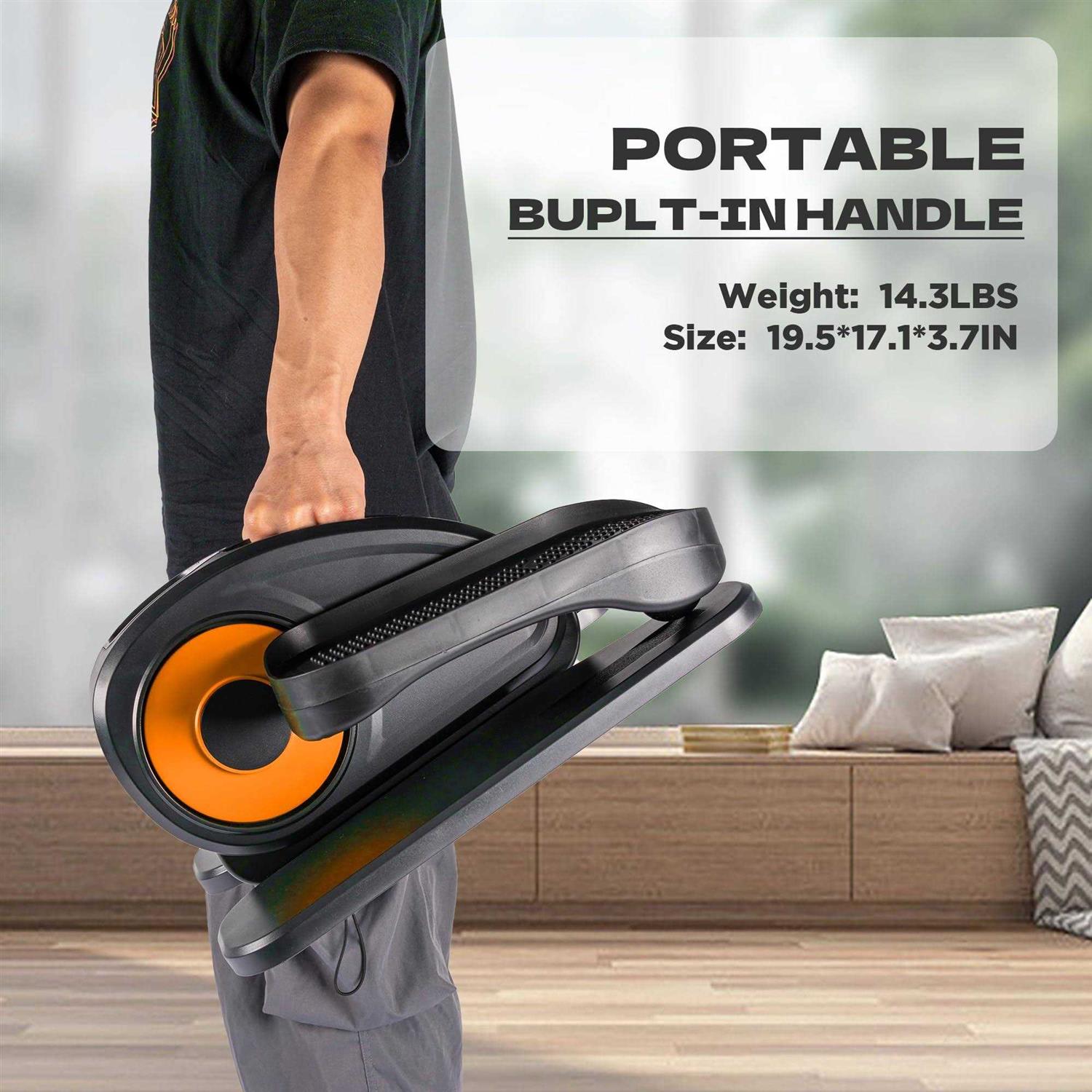 Tappio Under Desk Elliptical Electric Foot Pedal Exerciser Fully Assembled Seated Elliptical - Sports Supplies Online Store