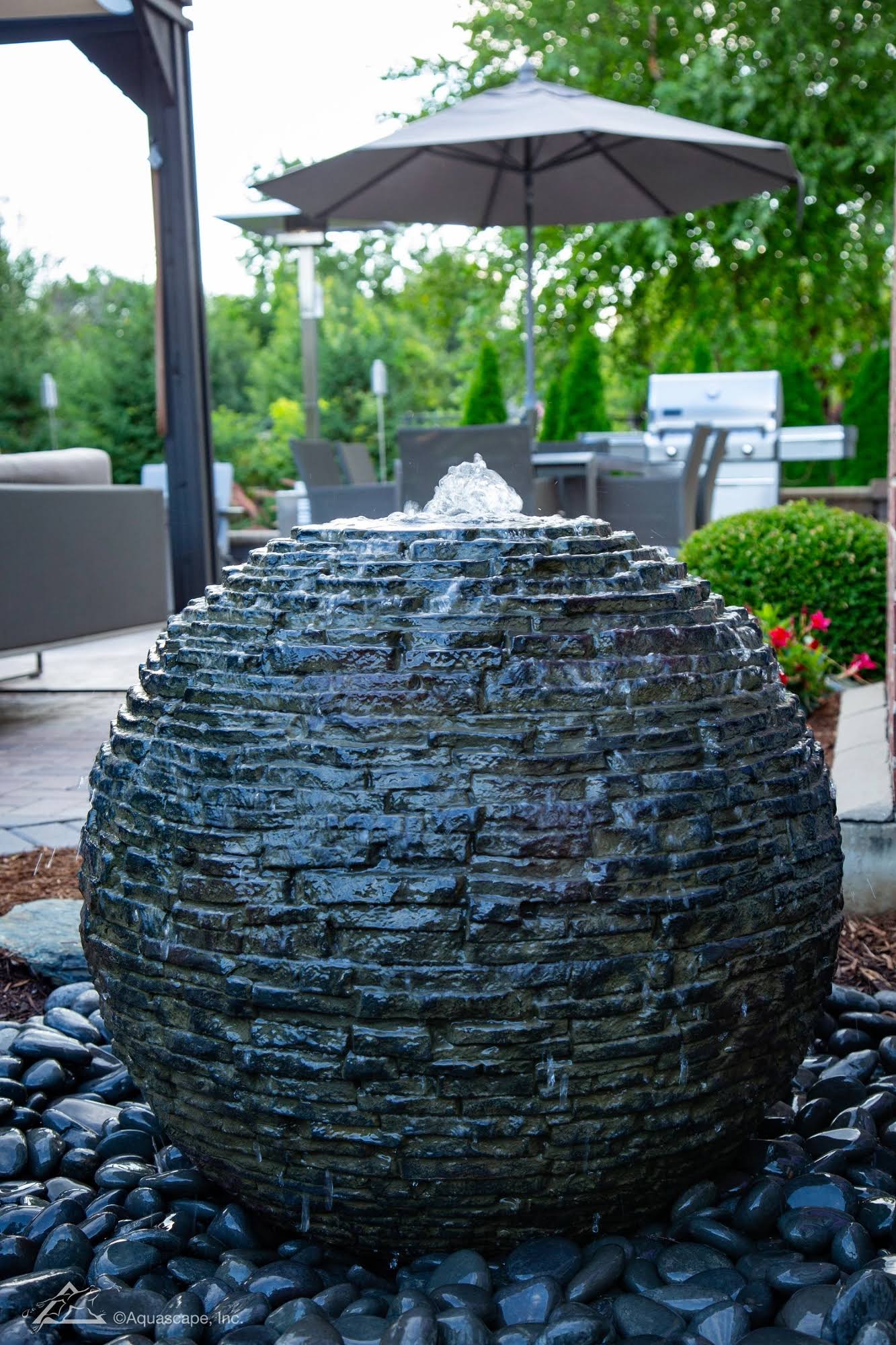 Aquascape - Small Stacked Slate Sphere - 78287