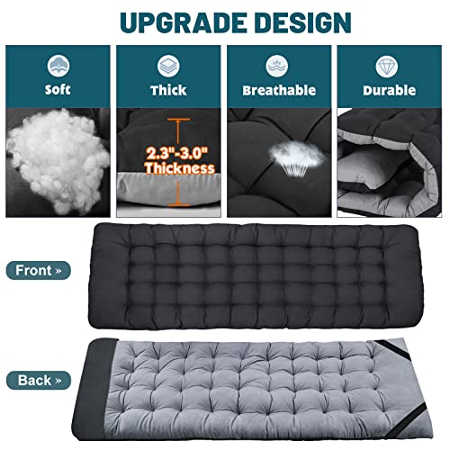 DoCred Folding Camping Cot with Mattress, 2 Pack Heavy Duty Folding Cot for Adults, Portable Sleeping Cot Bed Adults Outdoor Bed with Carry Bag