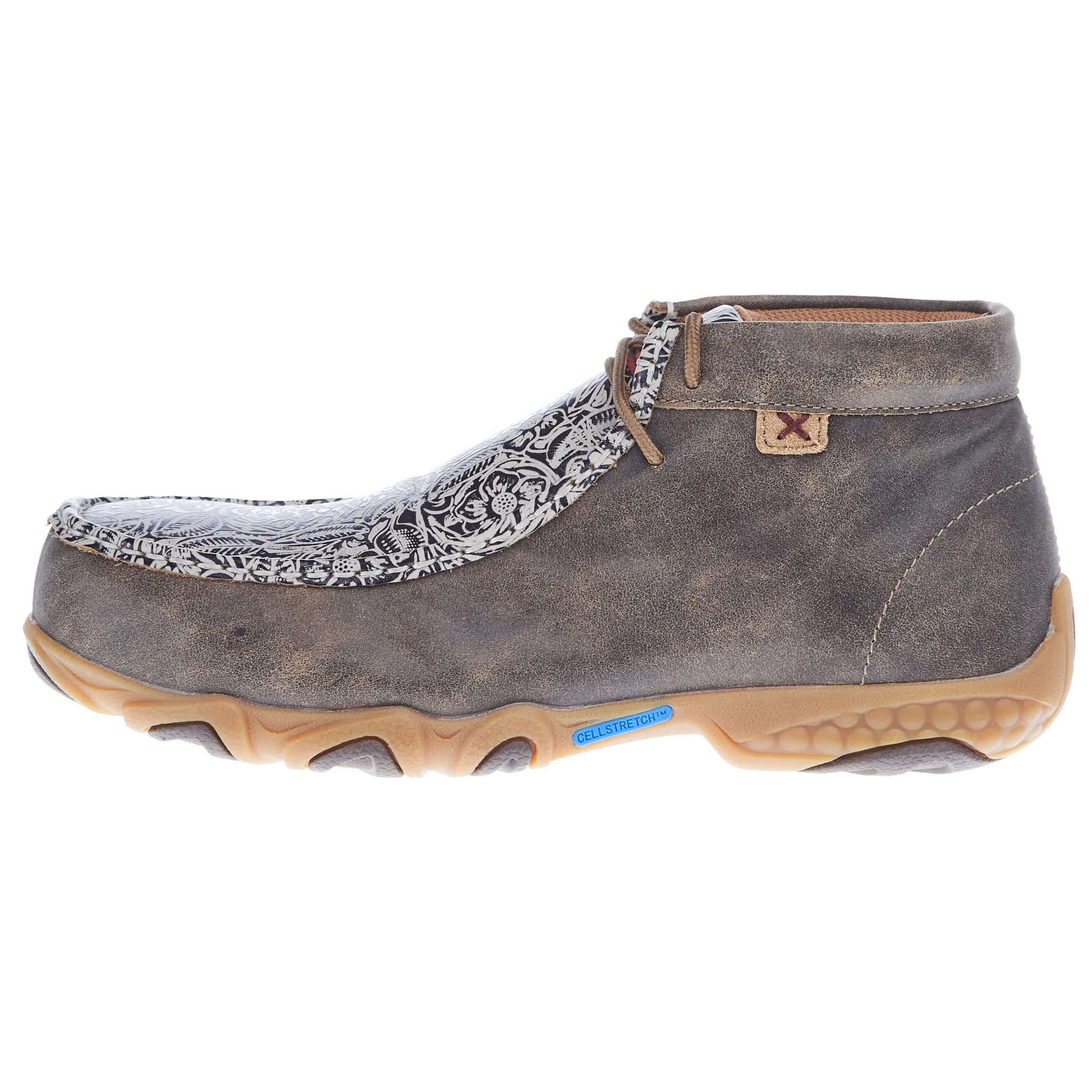 Twisted X Women's Chukka Driving Shoes Nano Toe Brown 8 M  US