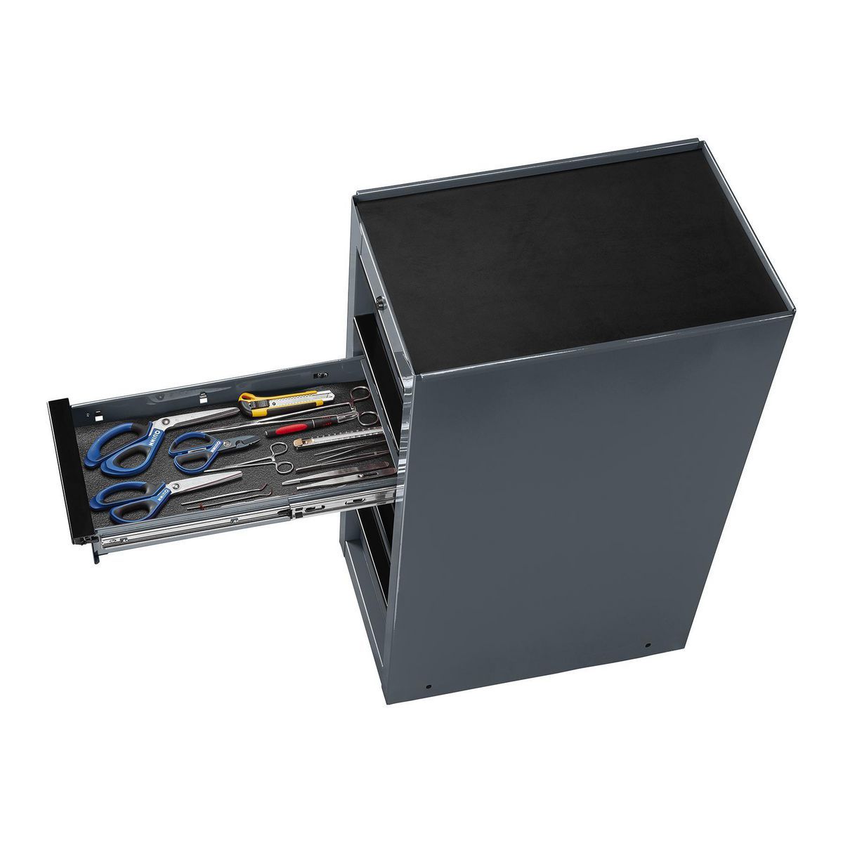 U.S. GENERAL 15 in. End Cabinet, Series 3, Slate Gray