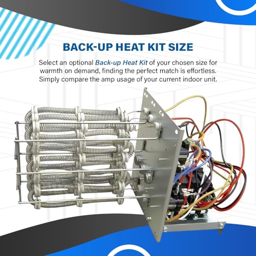 Goodman 13.4 SEER2 3 Ton Heat Pump Packaged Unit System w/Additional Kit and Back-up Heat Kit of Choice | Horizontal Orientation Configuration