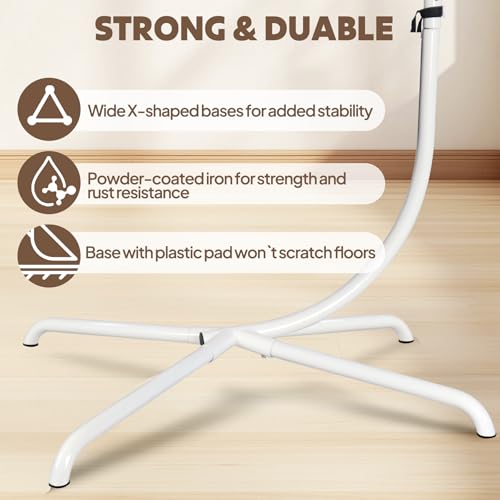 Chihee Egg Chair Foldable Wicker Rattan Hanging Chair Swing Chair Indoor Outdoor Patio Wicker Chair Hammock Chair with Stainless Steel Hanging Kit