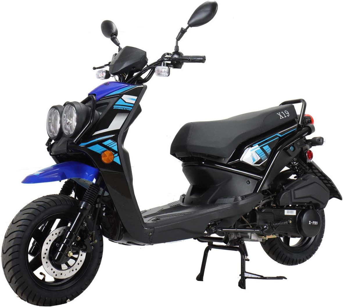 X-PRO X19 150cc Moped Scooter Street Scooter Gas Moped 150cc Adult Scooter Bike (Factory Package, Red)