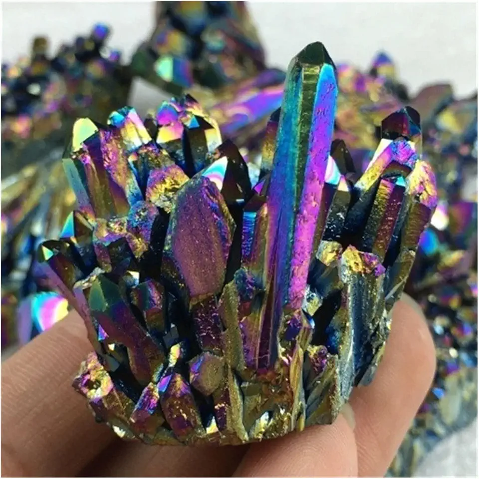 Natural Crystal Rough 150g 1pcs Quartz Crystal Rainbow Cluster Mineral Specimen Reiki Healing - Kansas Nuitrition - HNZSDS