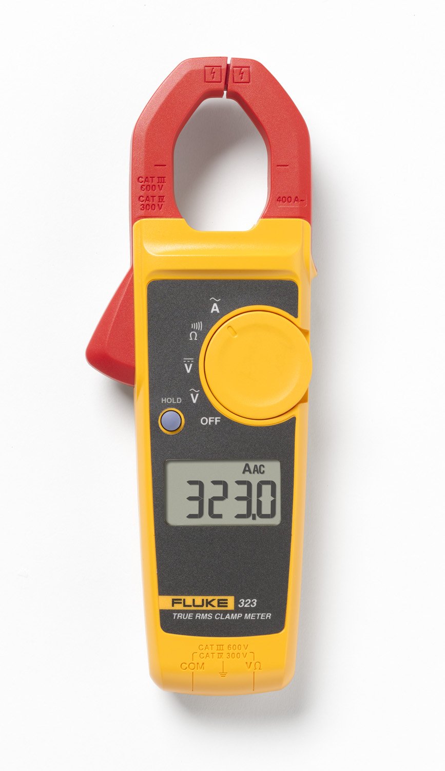 Fluke 116/323 Multimeter and Clamp Meter HVAC Combo Kit, AC/DC Voltage, AC Current 400 A, Microamps To Test Flame Sensors, Includes Temp Probe