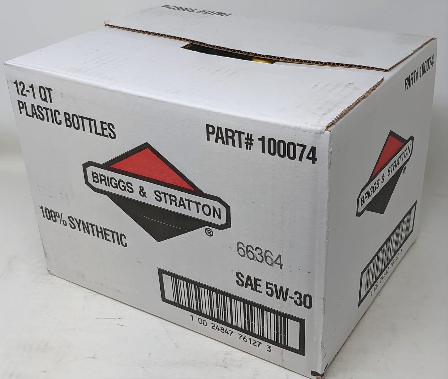 Briggs and Stratton 100074 Quart 5W-30 Synthetic Oil Case of 12 with Fuel Treatment