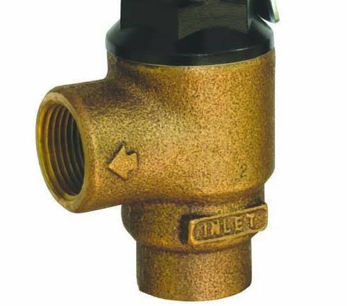 Cash Acme 13570-0125, F-82 3/4x22 Relief Valve with Lever Set at 125 PSI