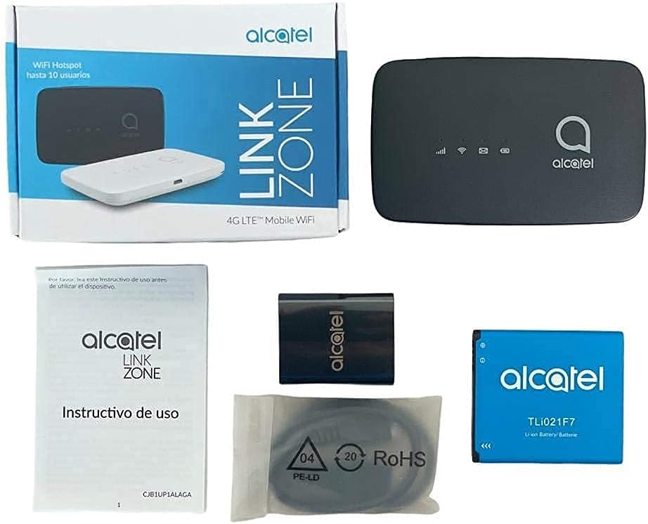Alcatel LINKZONE Version 2021 MW45AN | Mobile WiFi Hotspot | 4G LTE Router | Up to 150Mbps | Connect Up to 10 Devices | Create A WLAN Anywhere (AT&T