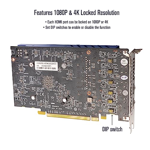 GTX 750 Ti 4GB Graphics Card GDDR5 Dual Slot 4HDMI Monitor Video Card 128-Bit PCIe Bus Powered