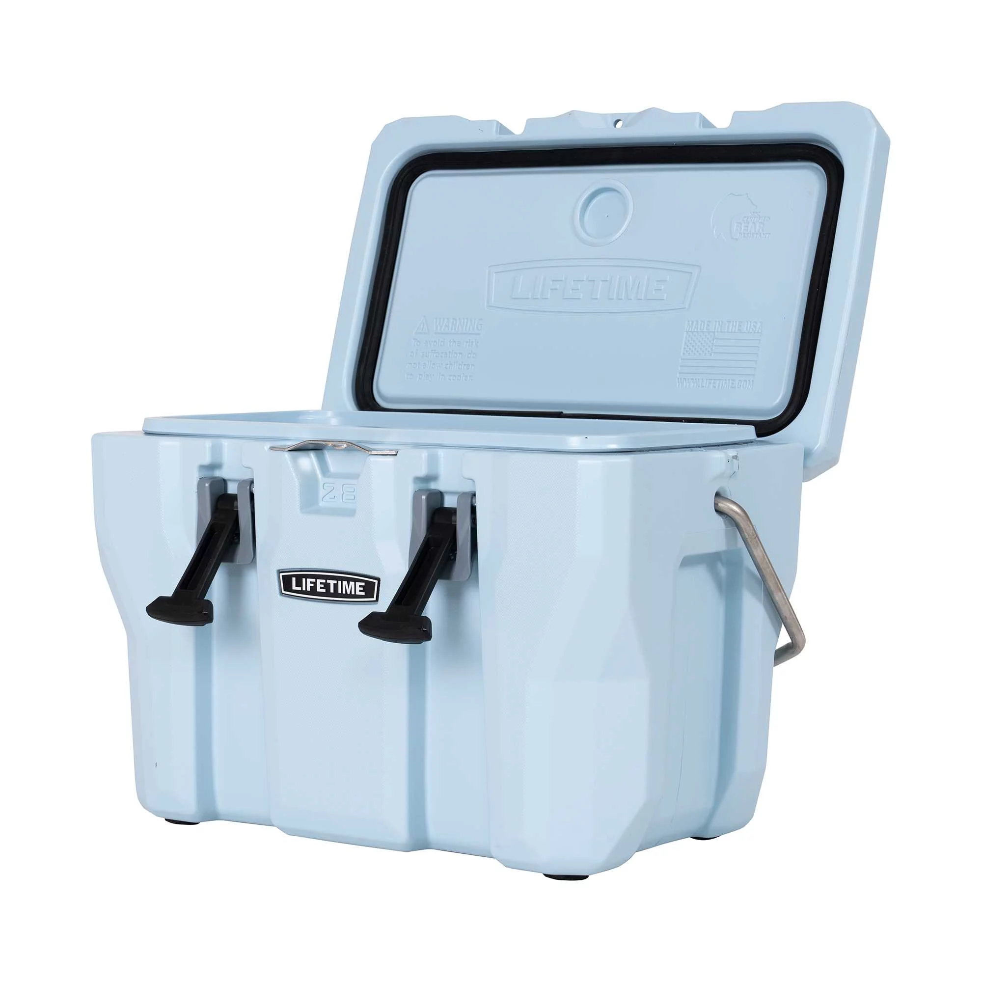 Lifetime 28 Quart High Performance Polyethylene Cooler, Sky Blue (91020)