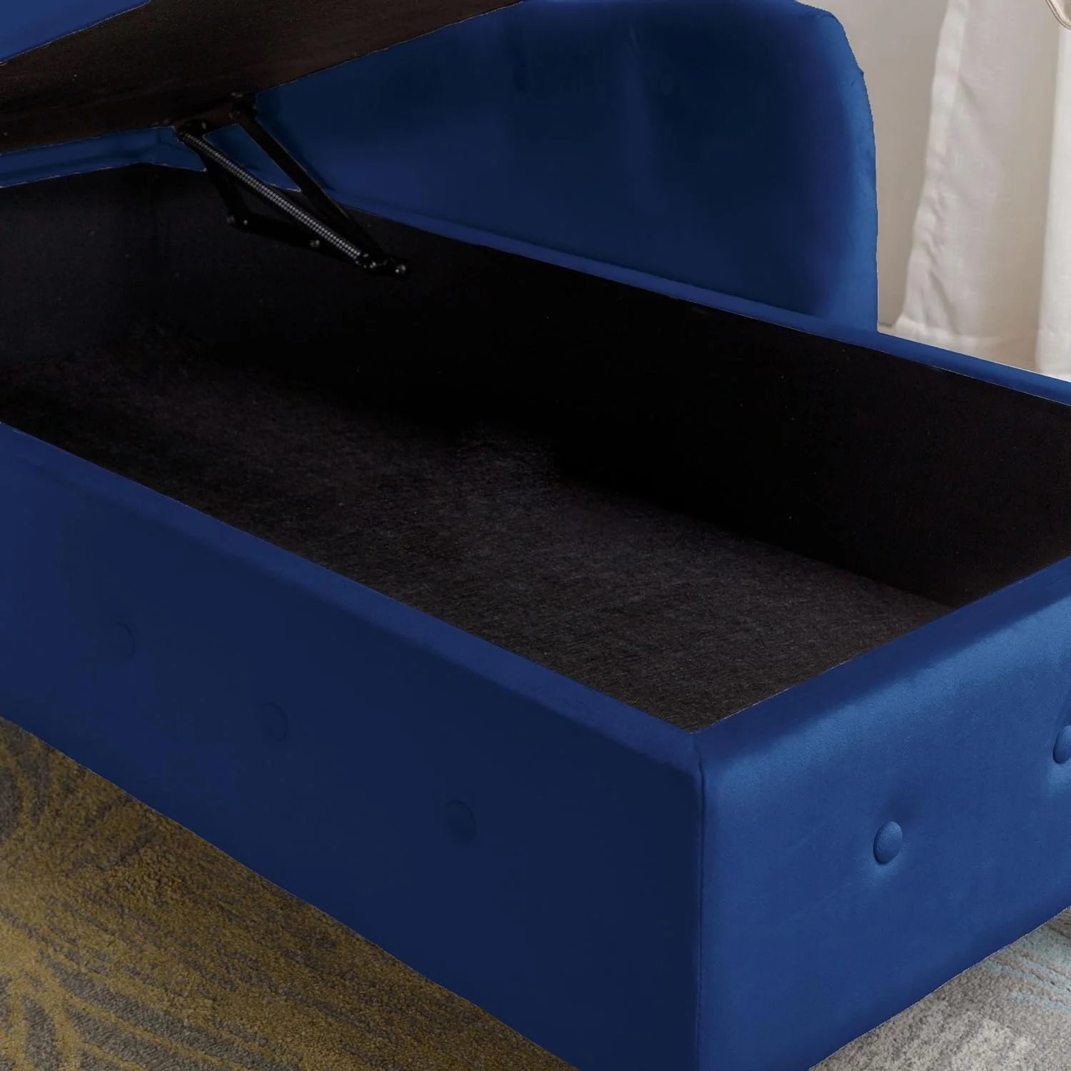 Chaise Lounge Indoor,Velvet Lounge Chair With Storage And Pillow