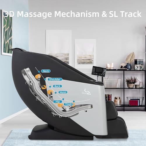 MassaMAX 2025 A305 Massage Chair Full Body, Zero Gravity SL-Track Shiatsu Massage Recliner Chair with Heat, AI Control