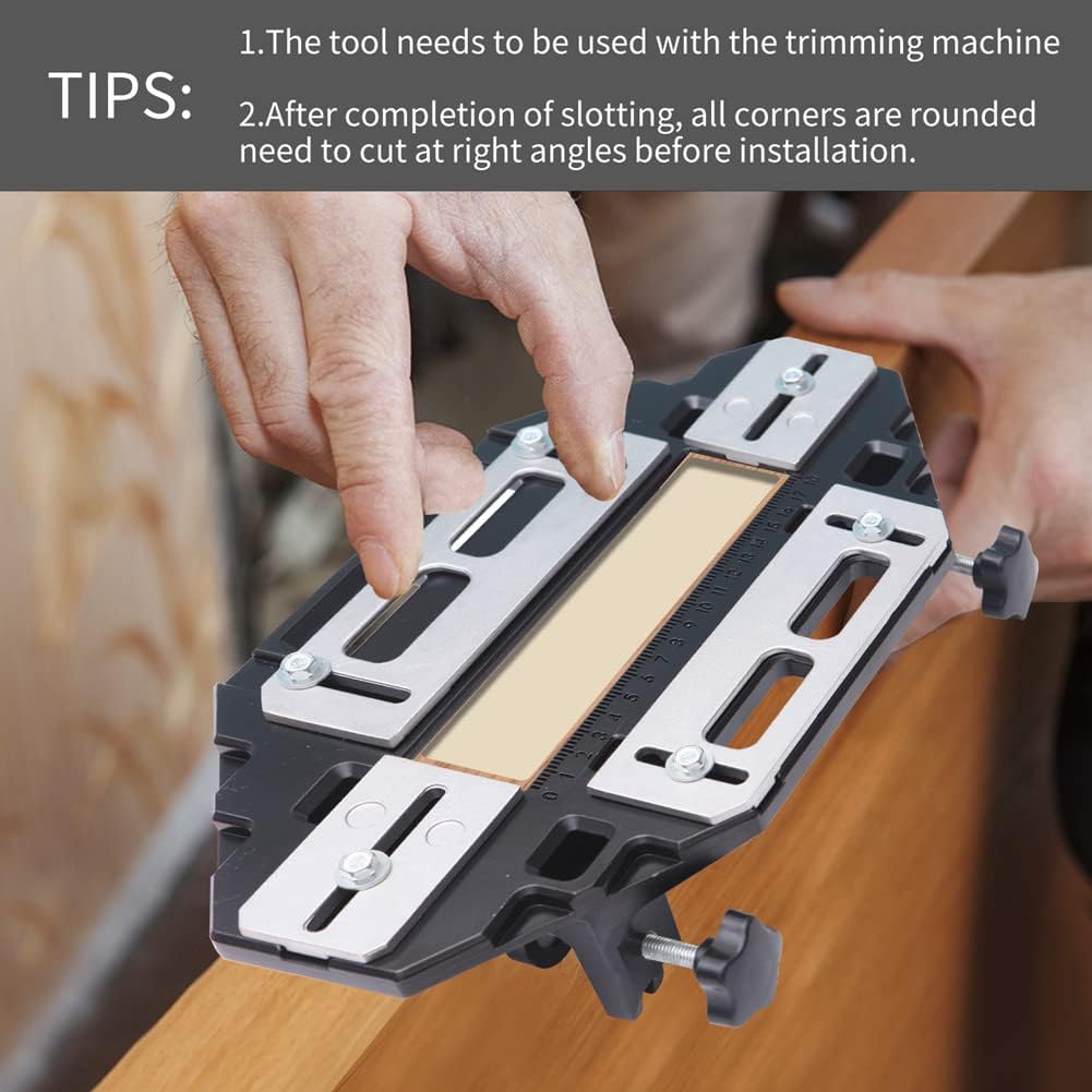 AUTORIFIC Door Hinge Template Jig, Door Lock Cabinet Router Door Jamb Hinge Installation Kit (B99HT4)