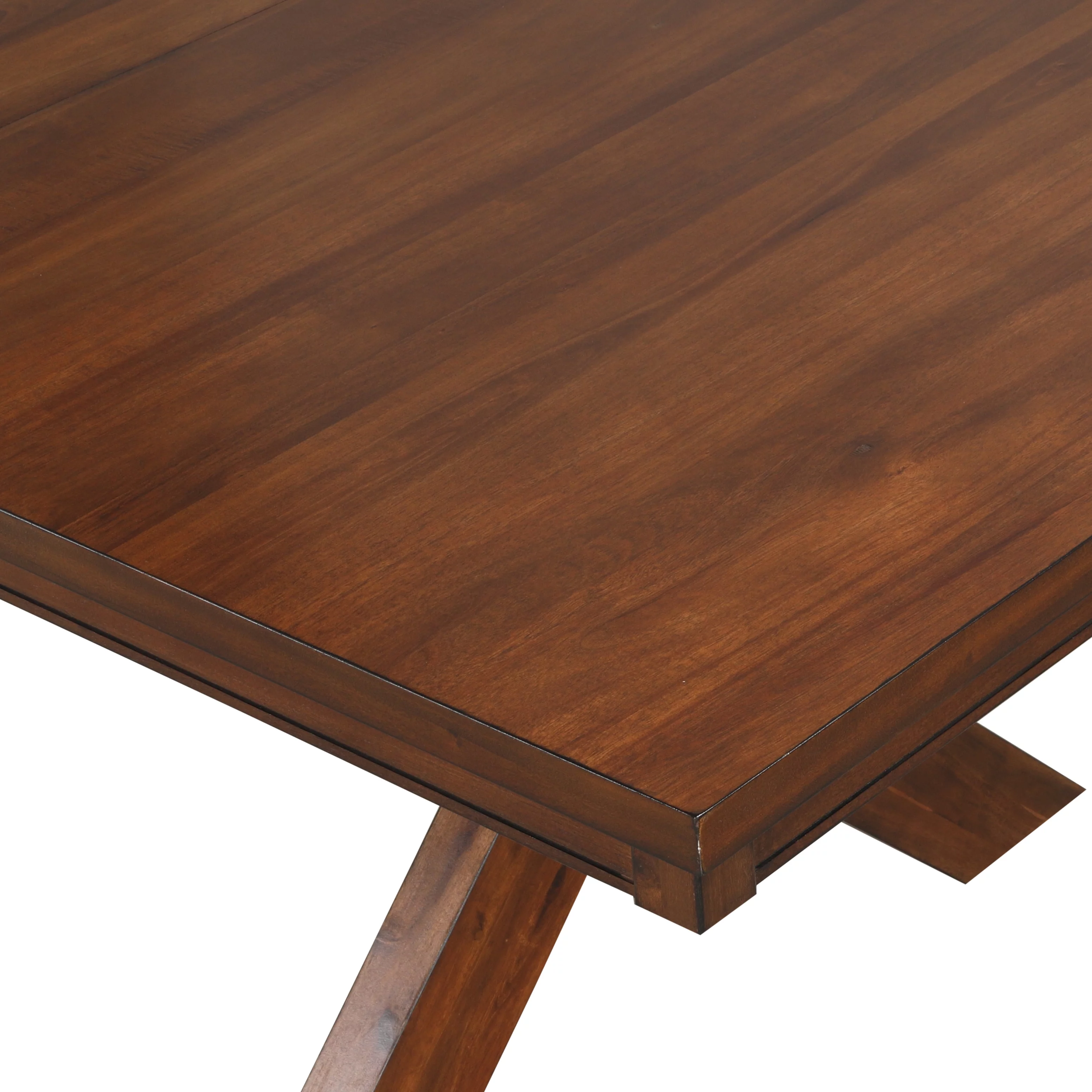 Roundhill Furniture Karven 9-Piece Extendable Dining Set - Glazed Pine Brown - Radiant Selections