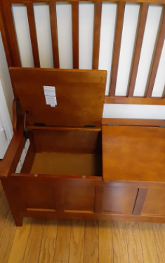 Linon Hall Tree with Storage Bench, 36"W x 18"D x 64"H, Walnut