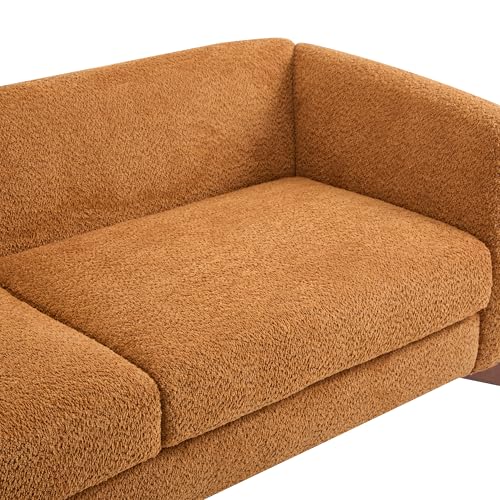 Christopher Knight Home Almab 82 Inches Sofa Couch, Cozy Boucle Upholstered 3-Seater Sofa, Wood Frame Couch, Comfy Couches for Living Room and Office