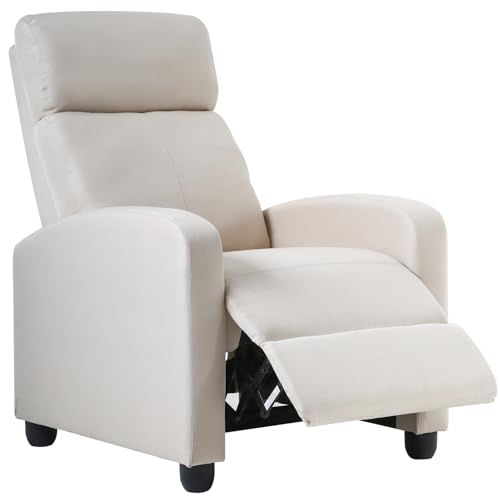 BestMassage | Recliner Chair | with 2 Point Massage Function | Black | with Lumbar Support, Adjustable Push Back, Wide Armrests