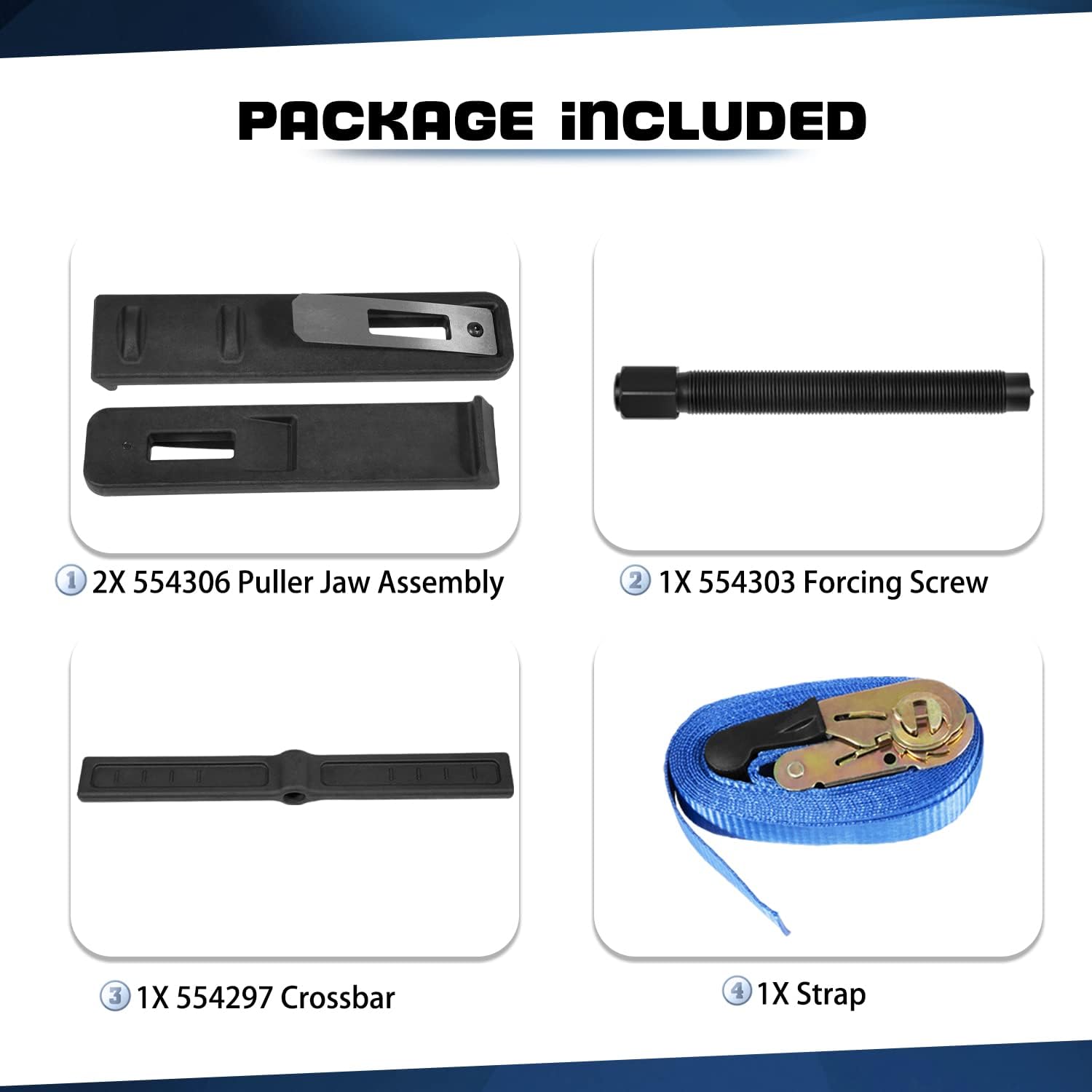 Camoo 6980 Brake Drum and Rotor Puller for Brake Drums, Rotors, Drive Wheels, Gears, Flywheels, and Pulleys