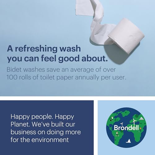Brondell LS1800-EW Swash Electric Bidet Toilet Seat With Oscillating Stainless Steel Nozzle