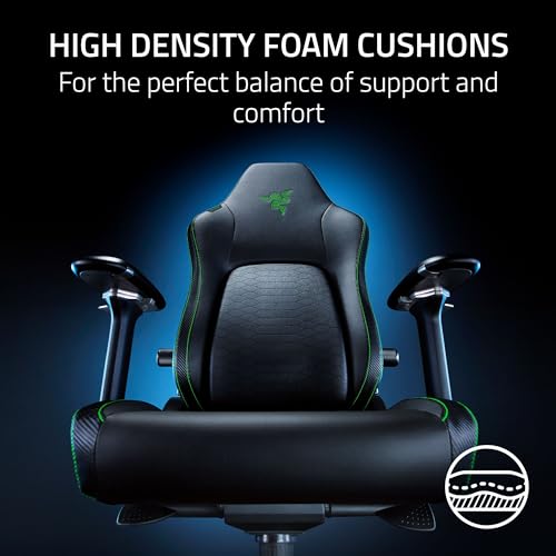 Razer Iskur V2 Gaming Chair: Adaptive Lumbar Support - Adjustable Lumbar Curve - High Density Foam Cushions