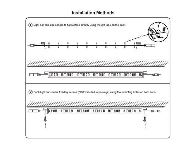 Torchstar LED Safe Lighting Kit, (6) 12’’ Linkable Light Bars + Motion Sensor + Power