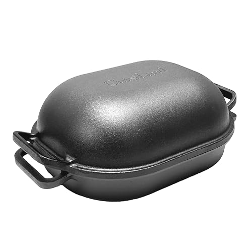 Cuisiland Large Heavy Duty Pre-seasoned Cast Iron Bread & Loaf Pan - A perfect way for baking