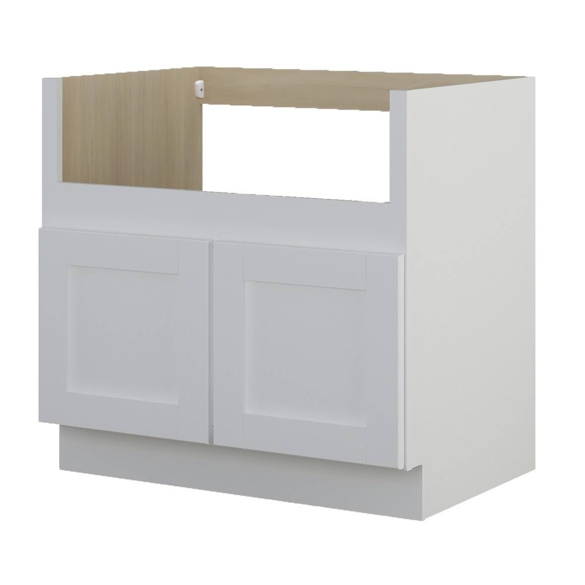 Sunny Wood Shb36fs-A Shaker Hill 36 inch Wide x 34-1/2 inch High Double Door Base Cabinet - White