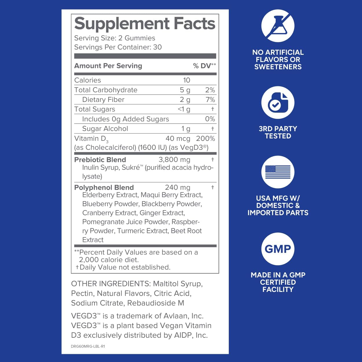 Gundry MD Mighty Reds Gummies, Gluten Free Soy Free Multivitamin Supplement Chews with Polyphenols, Antioxidants, Prebiotic Fiber, and Vitamin D