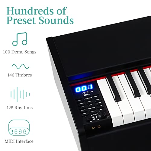 Best Choice Products 88-Key Weighted Full Size Digital Piano, Electronic Keyboard Set for All Experience Levels w/U-Stand, 3 Sustain Pedal Unit
