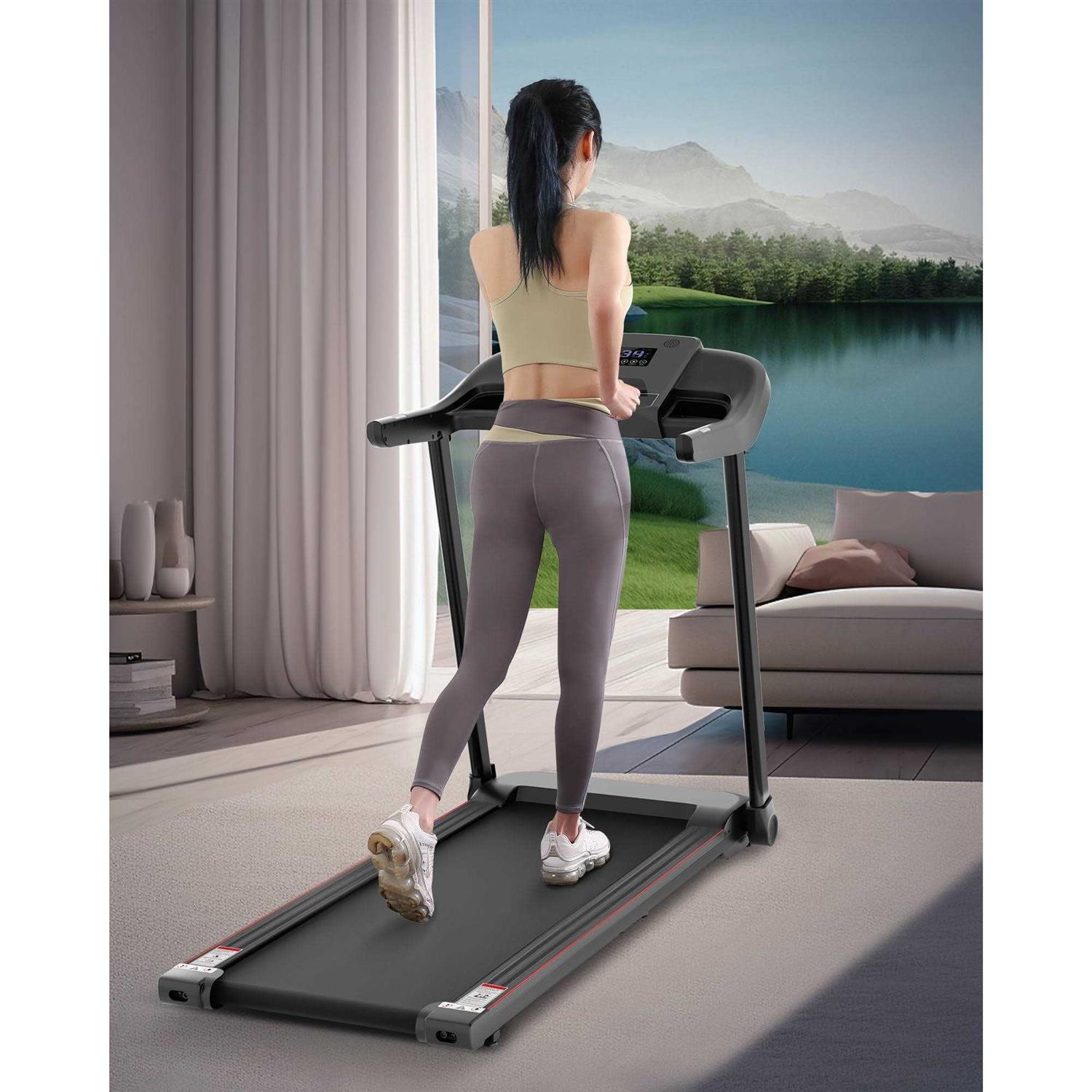 Treadmill with Folding Electric Treadmill Bluetooth Voice Control Exercise Treadmill for Home Office Speed Range of 0.5-7.5 mph