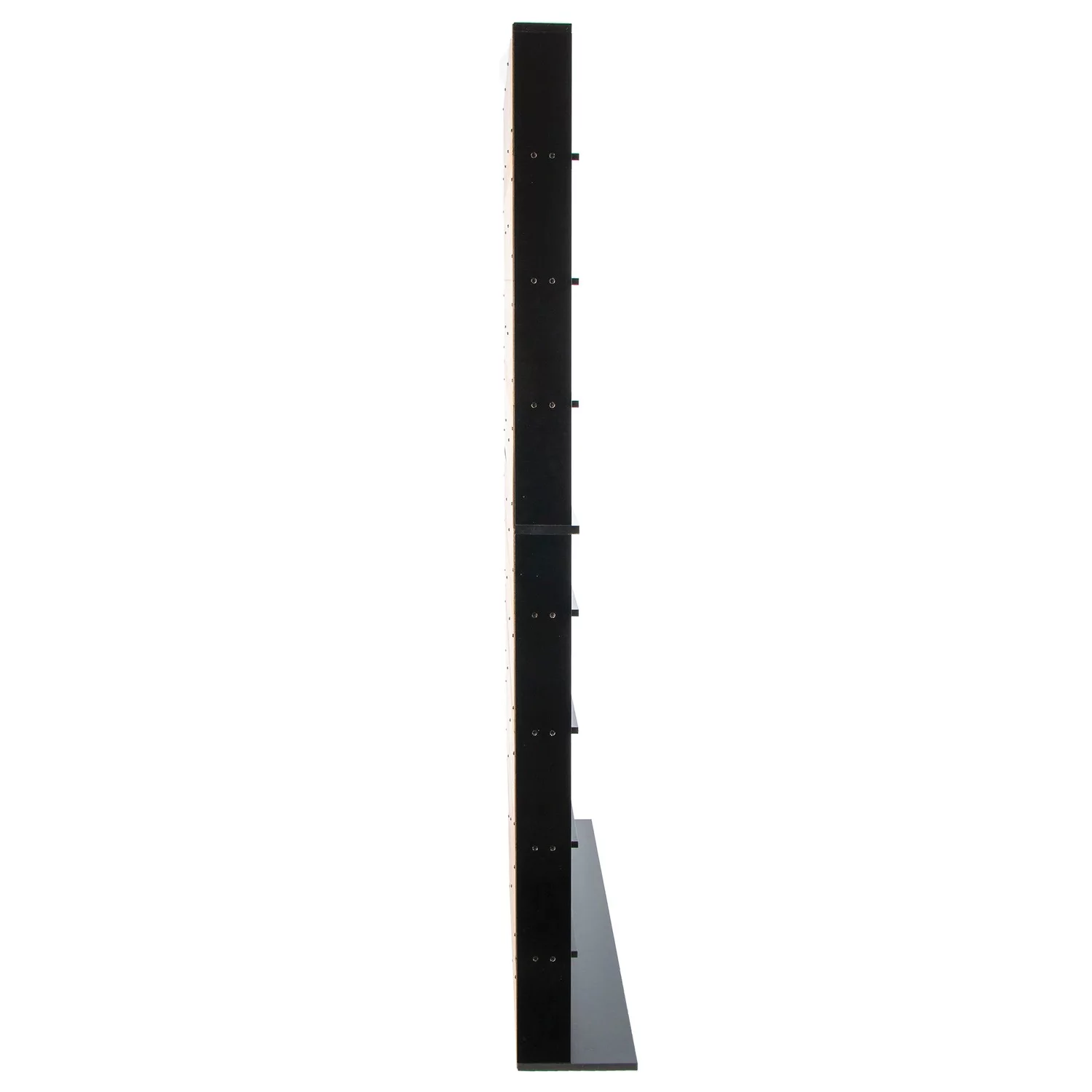 Atlantic 40"x71" Elite XL 9-Shelf Wood Media Storage Shelf Bookcase, Fixed Shelves, Solid Black